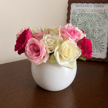 Medium Tulip Vase by Daisy Blue Home Fragrance featuring a sleek ceramic design and a tulip-shaped opening.